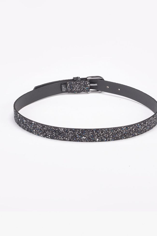 Glitter anthracite belt