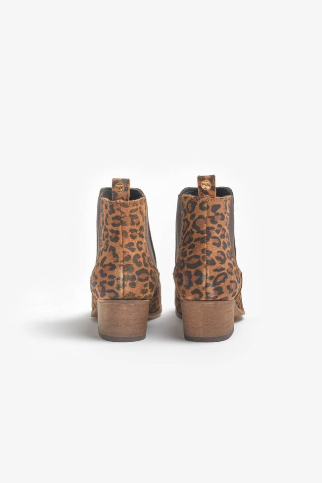 Leopard leather Chelsea boots