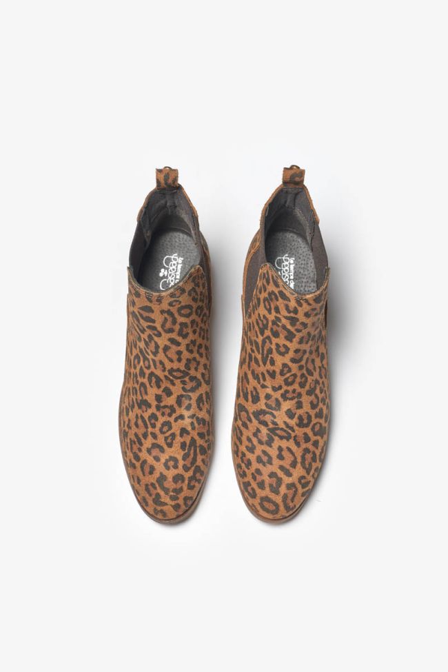 Leopard leather Chelsea boots
