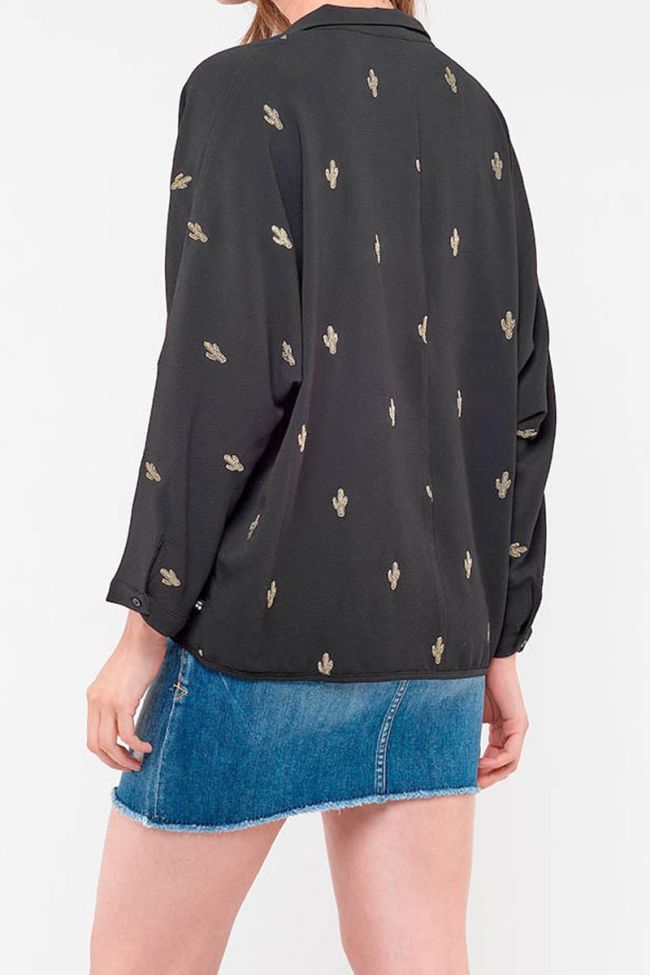 Spiky Black Blouse