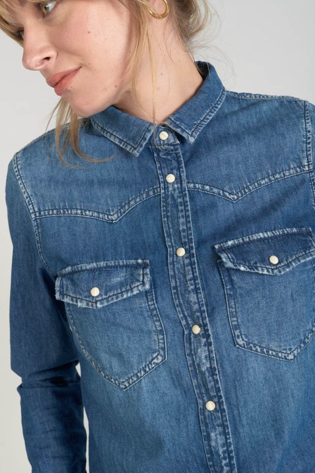 Juanita blue denim shirt