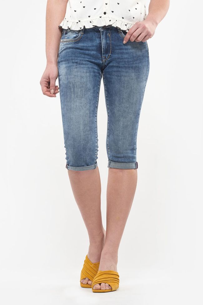 Washed blue Josia jeans capri