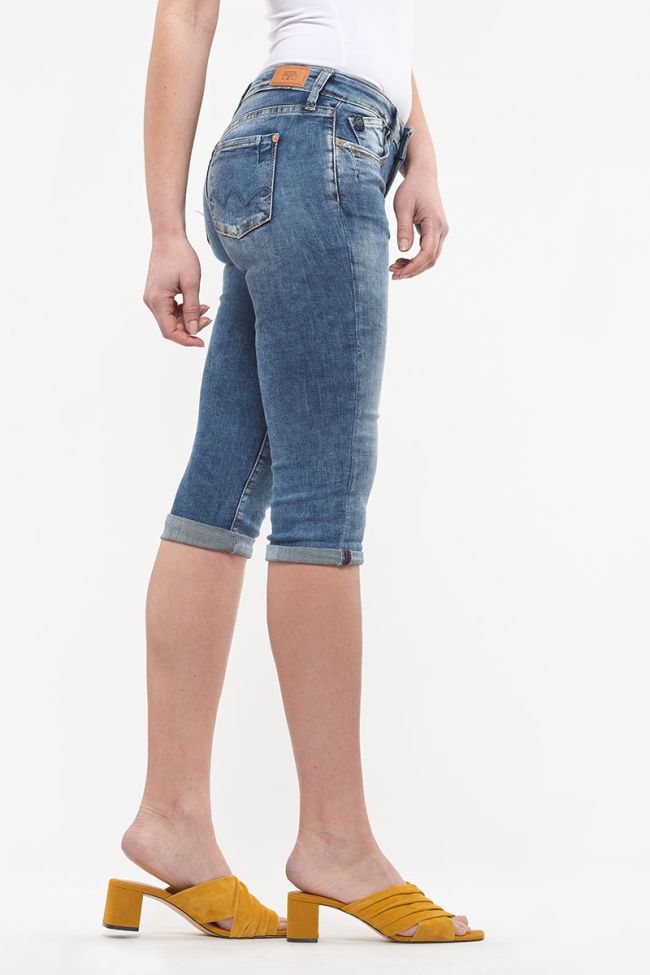 Washed blue Josia jeans capri