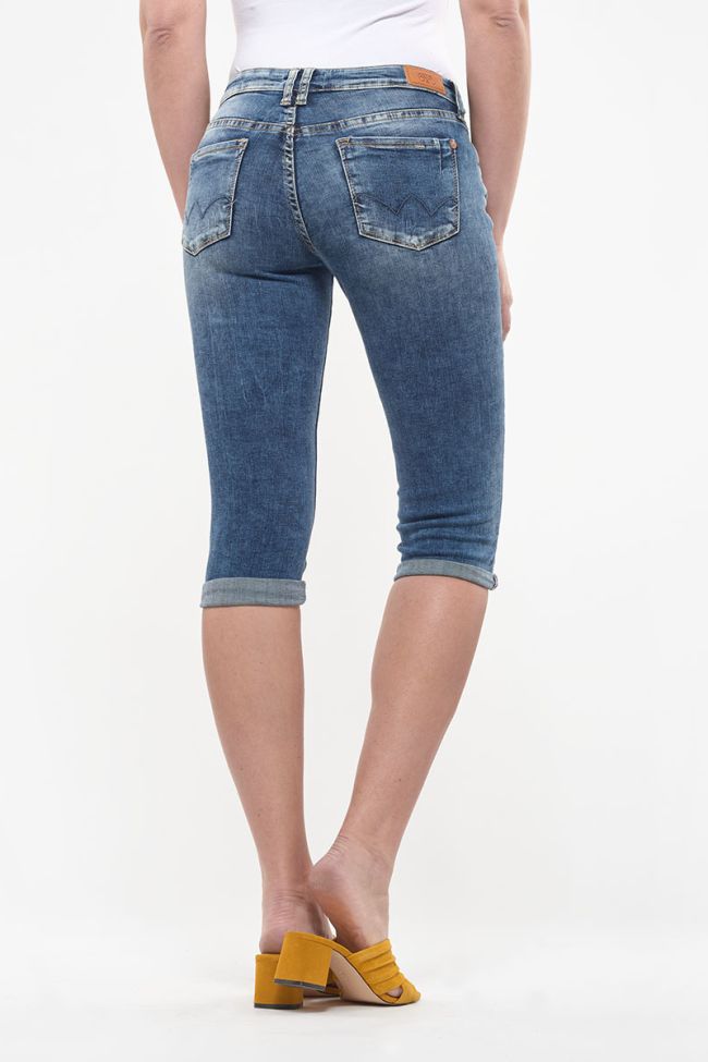 Washed blue Josia jeans capri