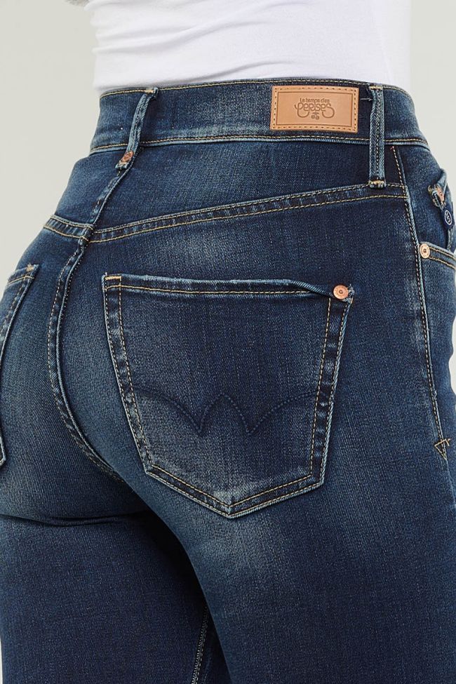 Dark Blue Power Skinny High Waisted Jeans