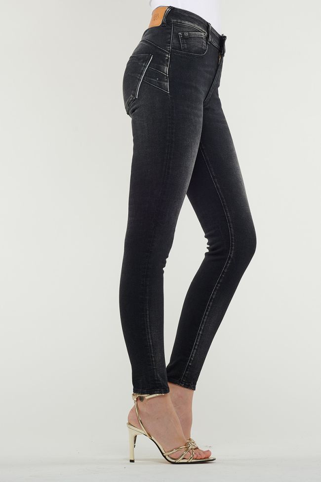 JEANS PULP SLIM TAILLE HAUTE NOIR