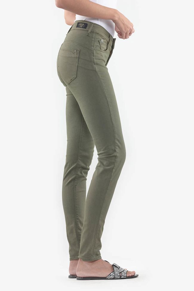 High Waist Pulp Slim Jeans Khaki