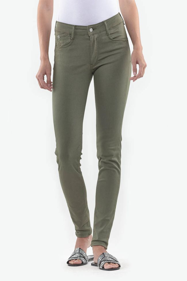 High Waist Pulp Slim Jeans Khaki