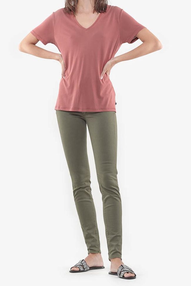 High Waist Pulp Slim Jeans Khaki