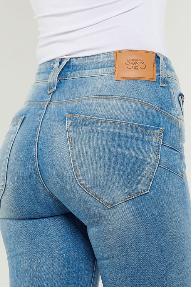 JEANS PULP SLIM TAILLE HAUTE BLEU DELAVE