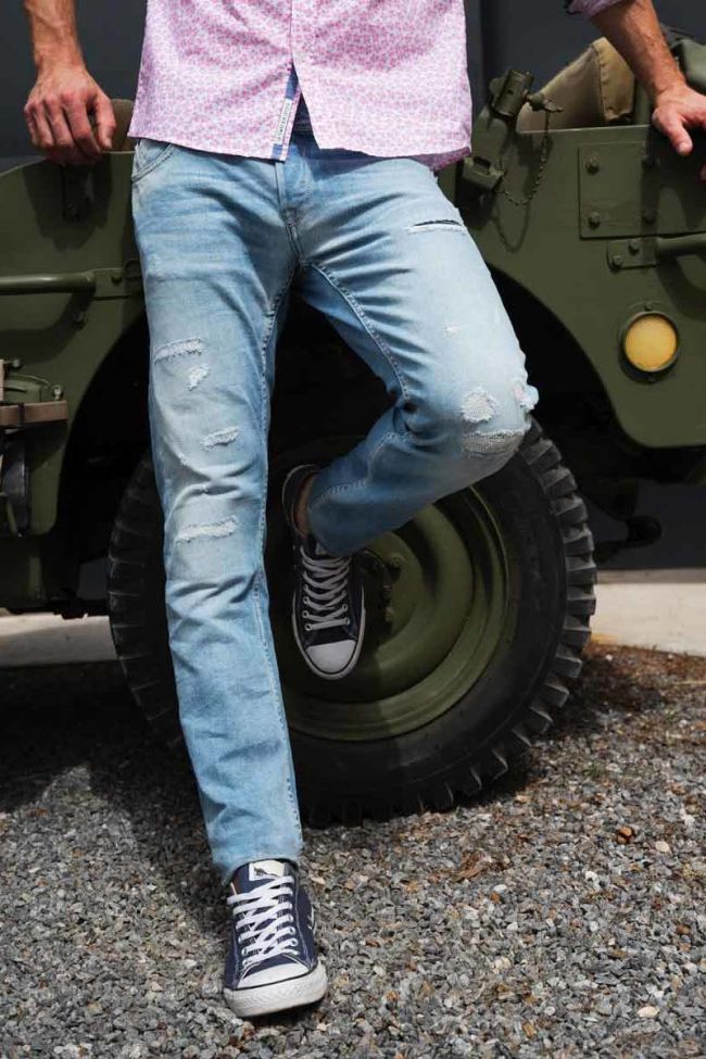 Basic 700/11 adjusted jeans destroy blue N°5