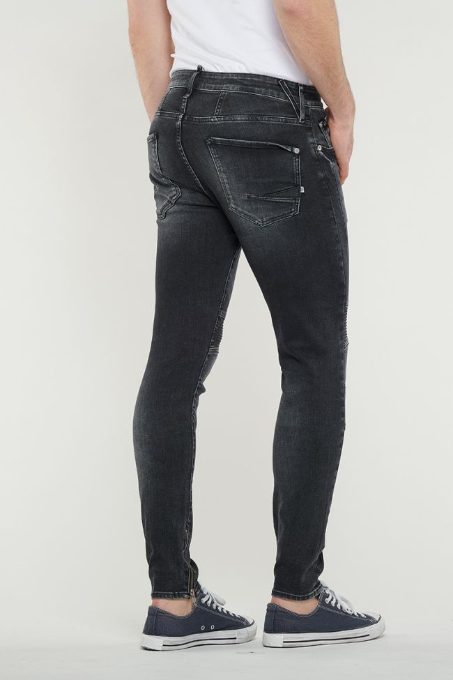Black Biker Power Skinny Jeans