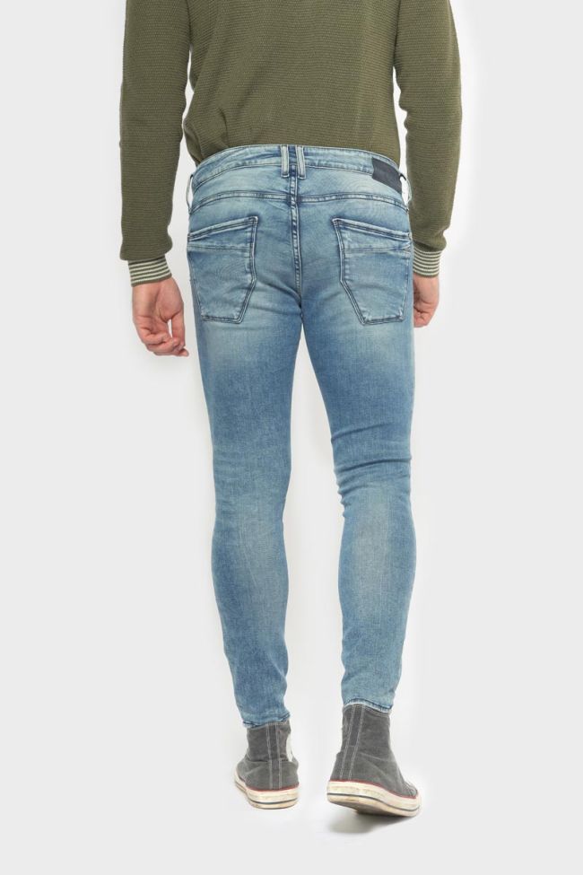 Jeans power skinny 7/8th destroy vintage blue N°4