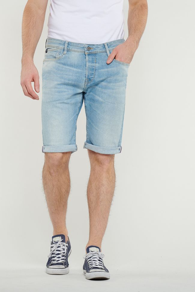 Light blue denim Texas Bermuda shorts