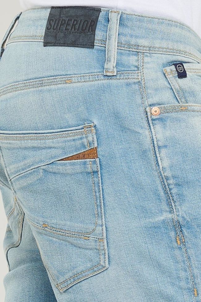 Light blue denim Texas Bermuda shorts