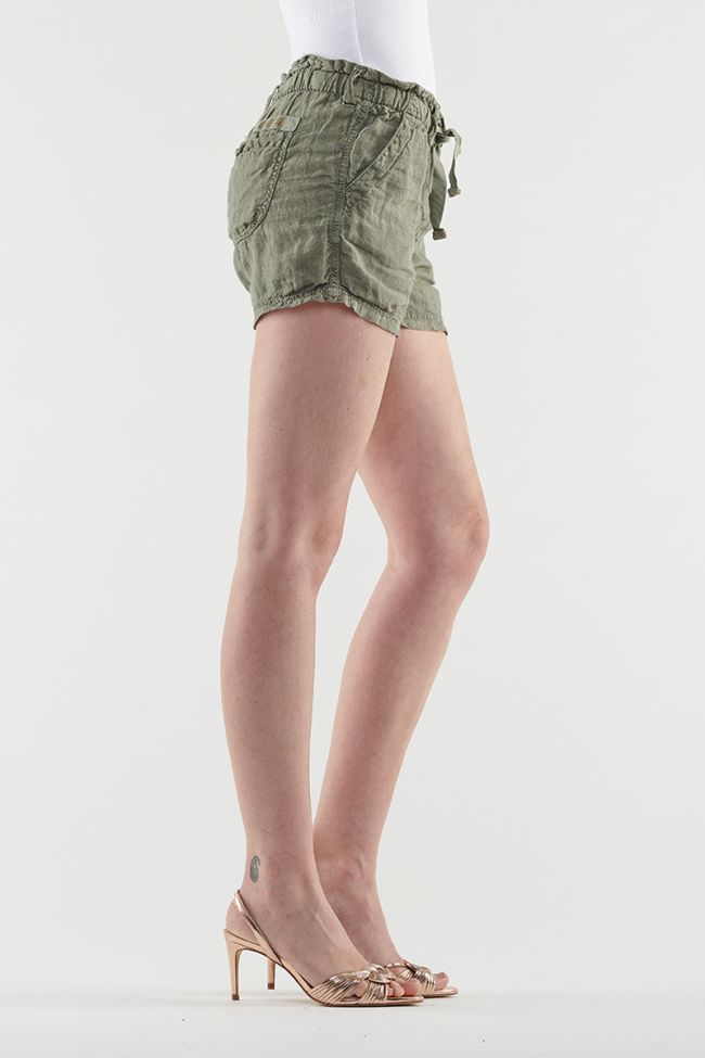 Khaki short shorts