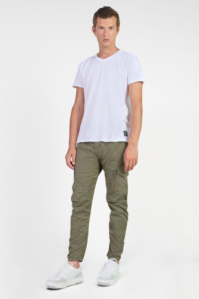 Khaki Alban cargo trousers