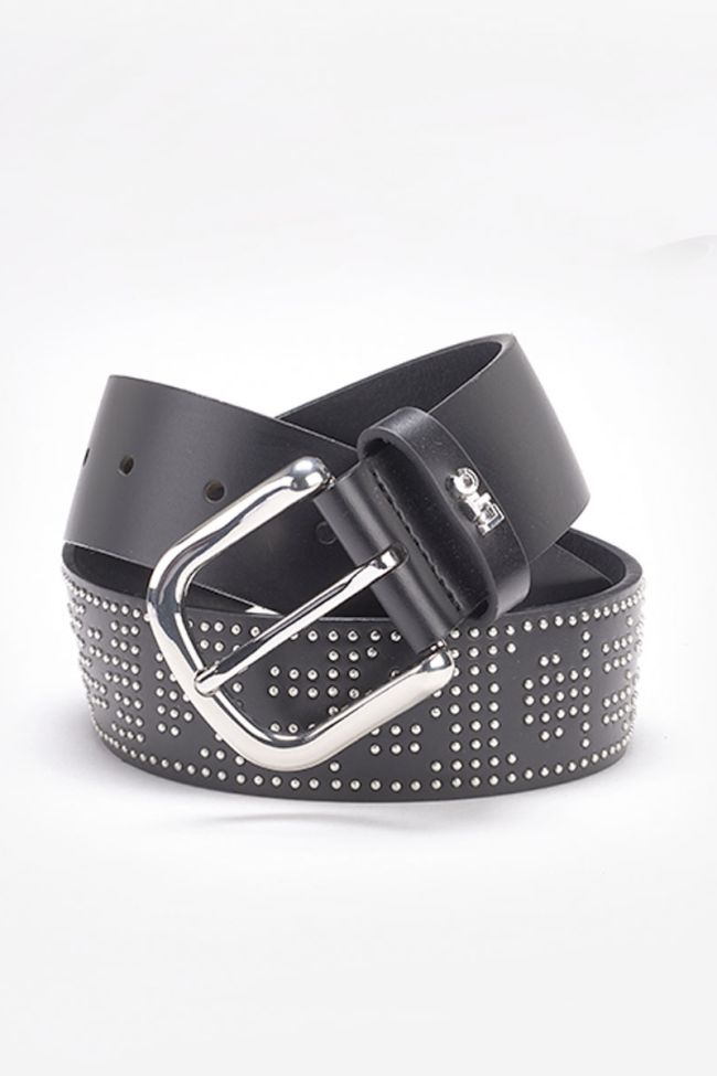 Black leather Lash belt