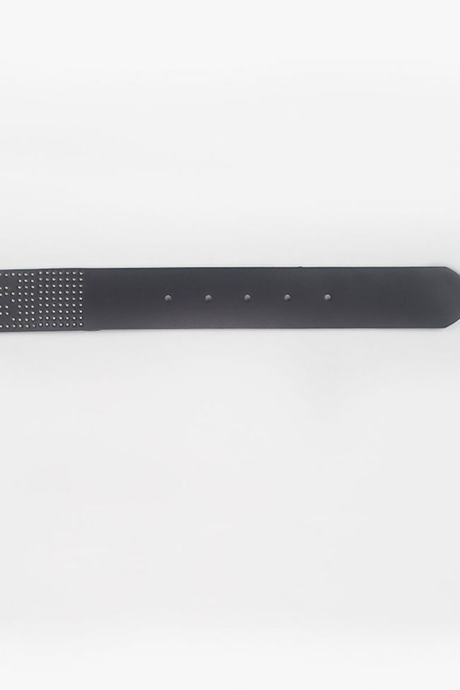 Black leather Lash belt