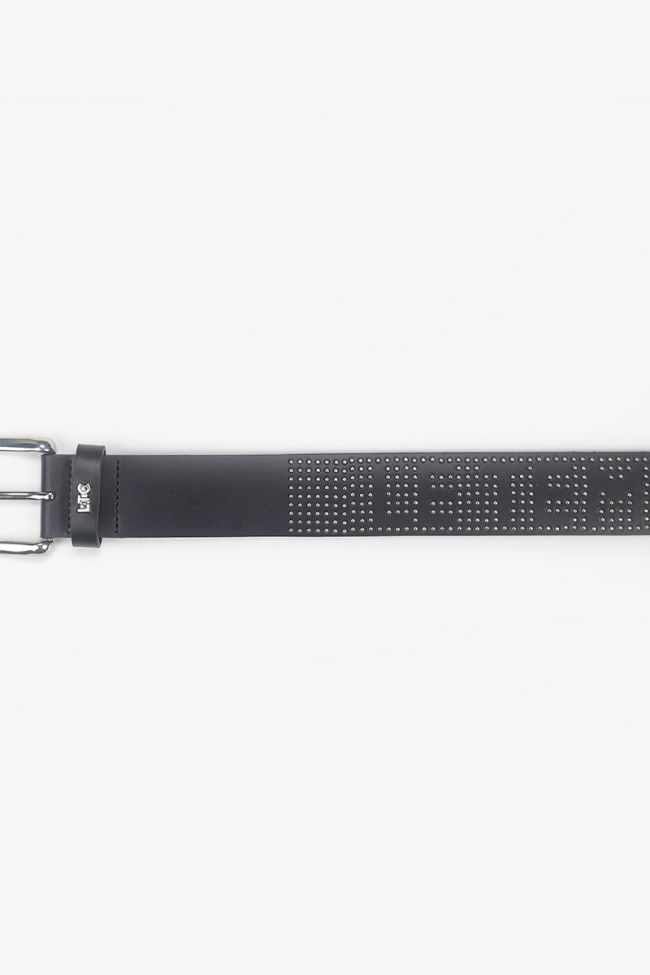 Black leather Lash belt