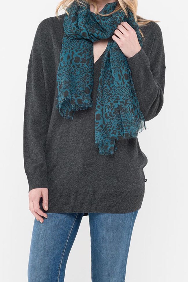 Bina Black and Green Scarf