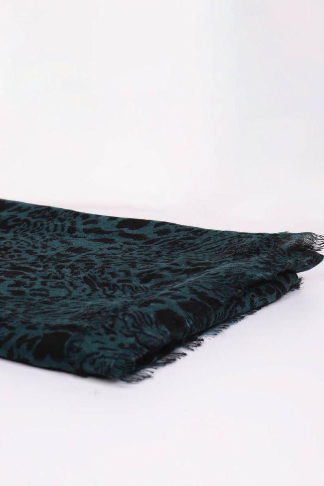 Bina Black and Green Scarf