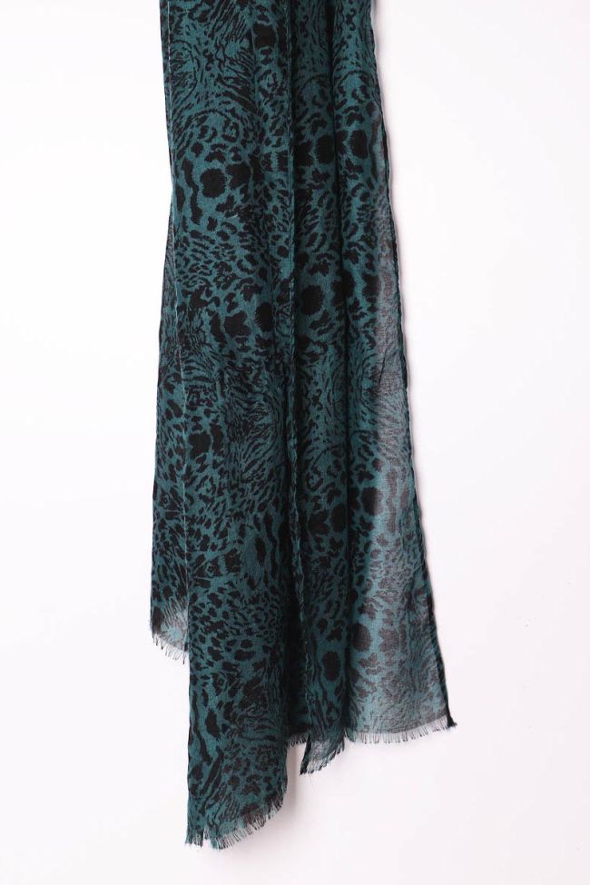 Bina Black and Green Scarf