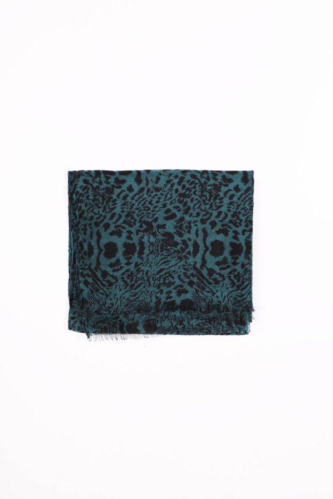 Bina Black and Green Scarf