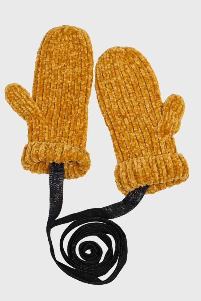 Dallas Mustard Yellow Mittens