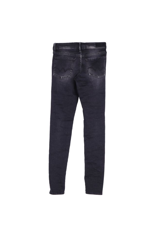 Jeans Power Skinny noir délavé