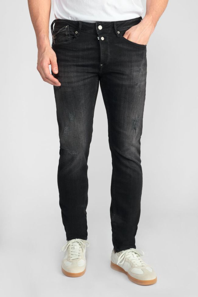Jeans 600/17 adjusted Basic destroy noir N°1