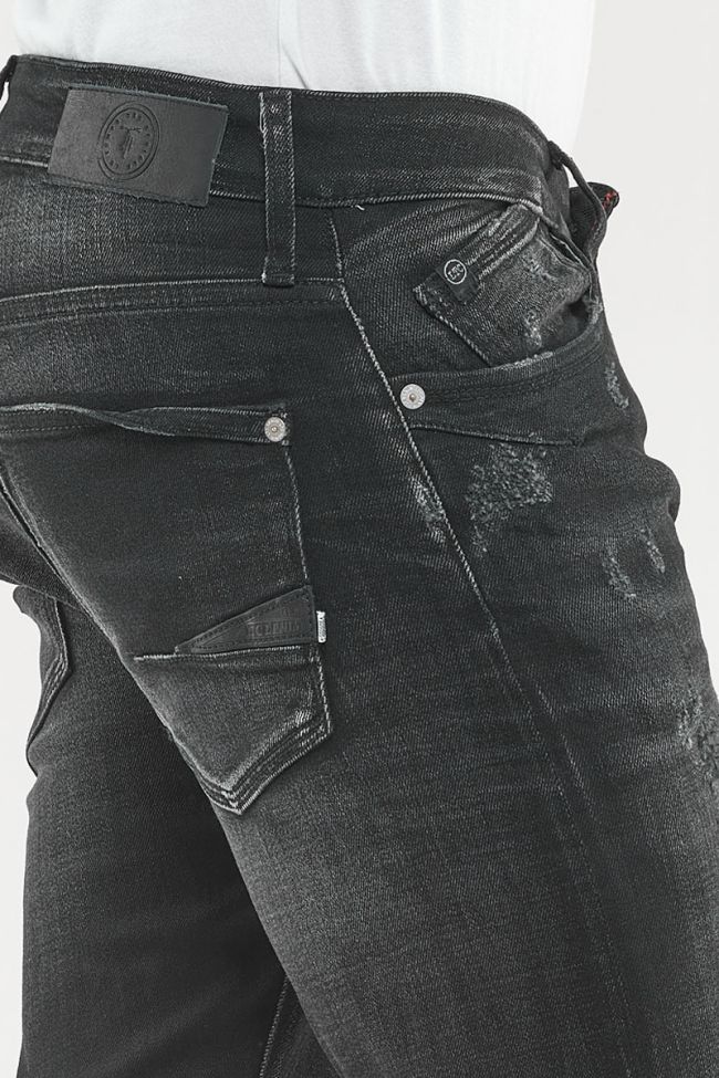 Power Skinny Jeans Black Destroy