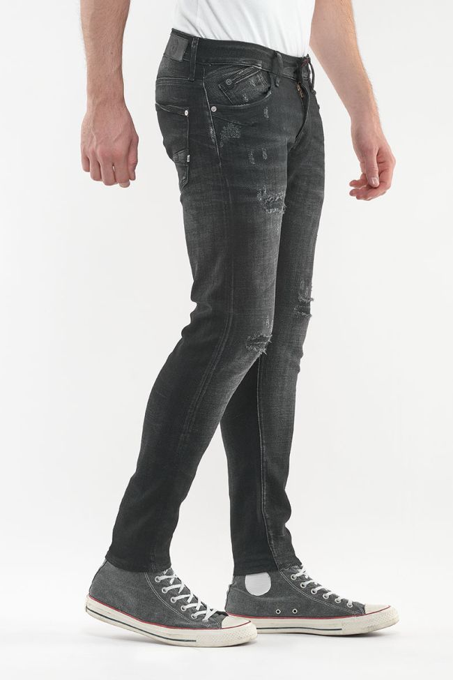 Power Skinny Jeans Black Destroy