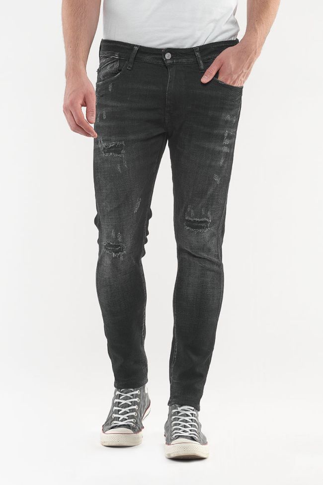 Power Skinny Jeans Black Destroy