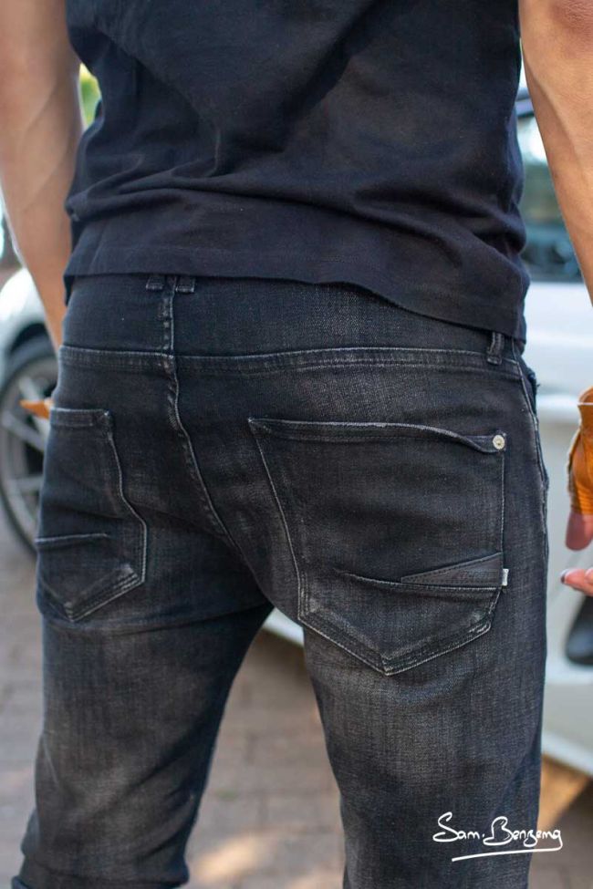 Samir Benzema Power Skinny Jeans Black Destroy