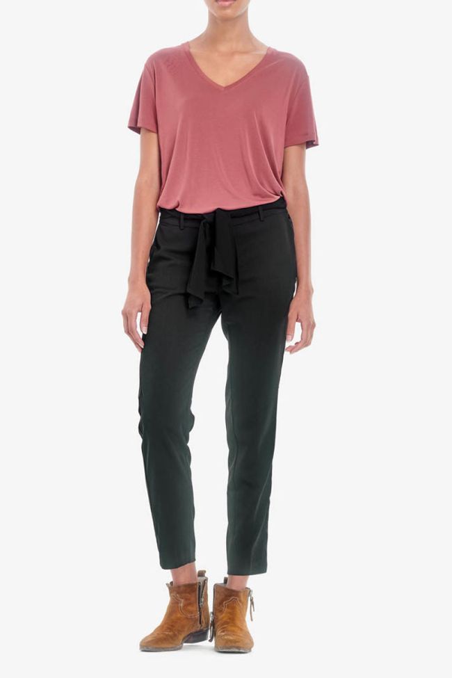 Black Magnolia Trousers