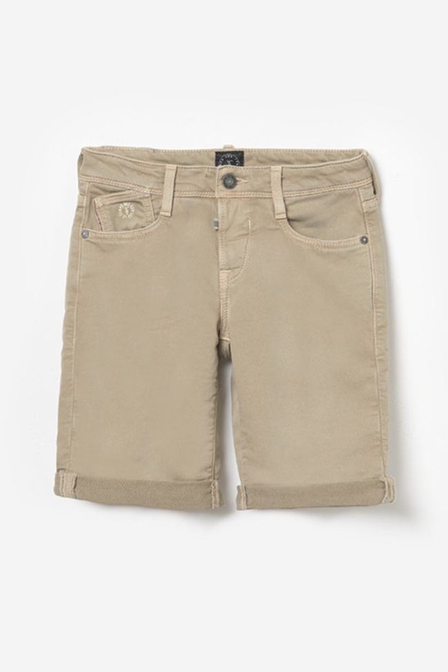 Beige Jogg bermuda shorts
