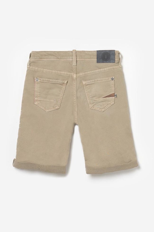 Beige Jogg bermuda shorts