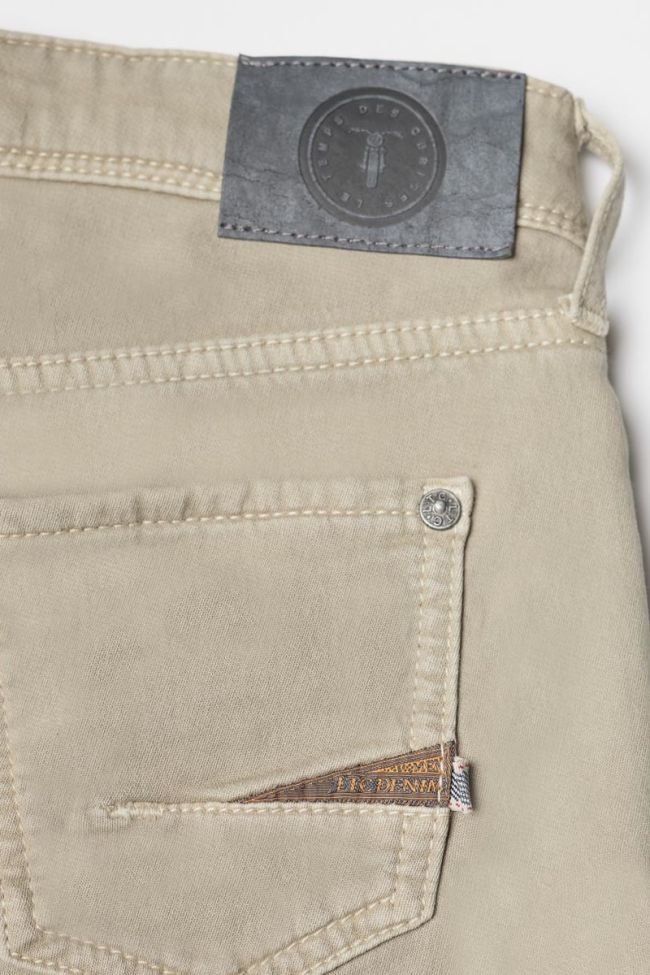 Beige Jogg bermuda shorts