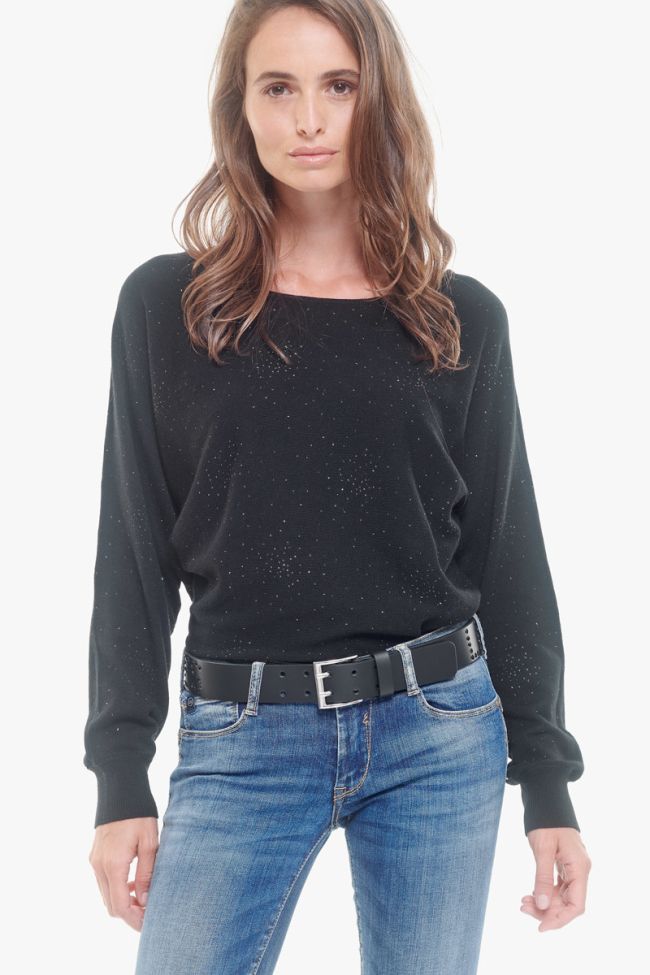 First belt black with black strass