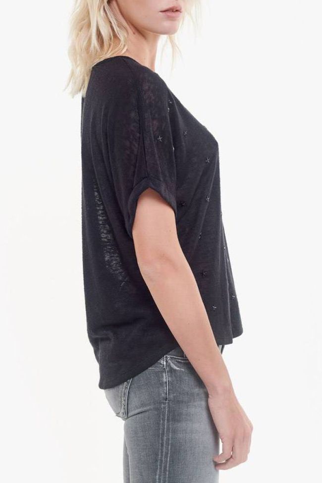 Black Bote t-shirt with black stars