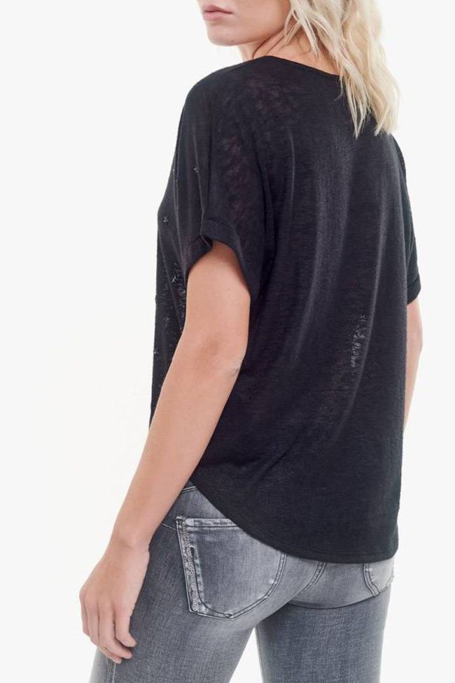 Black Bote t-shirt with black stars