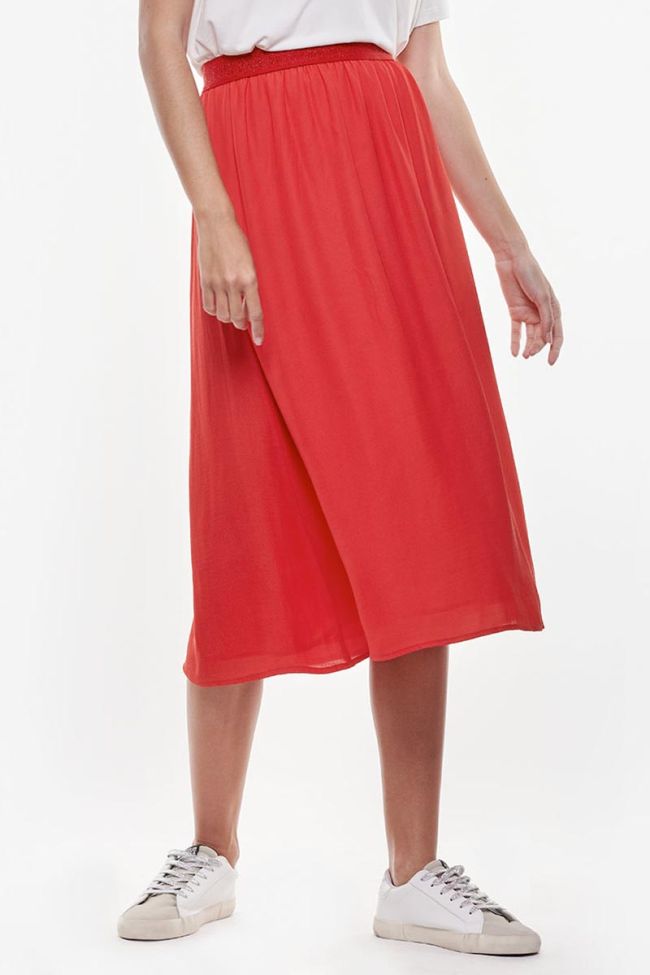 Macky red long skirt
