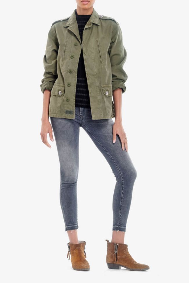 Khaki military jacket