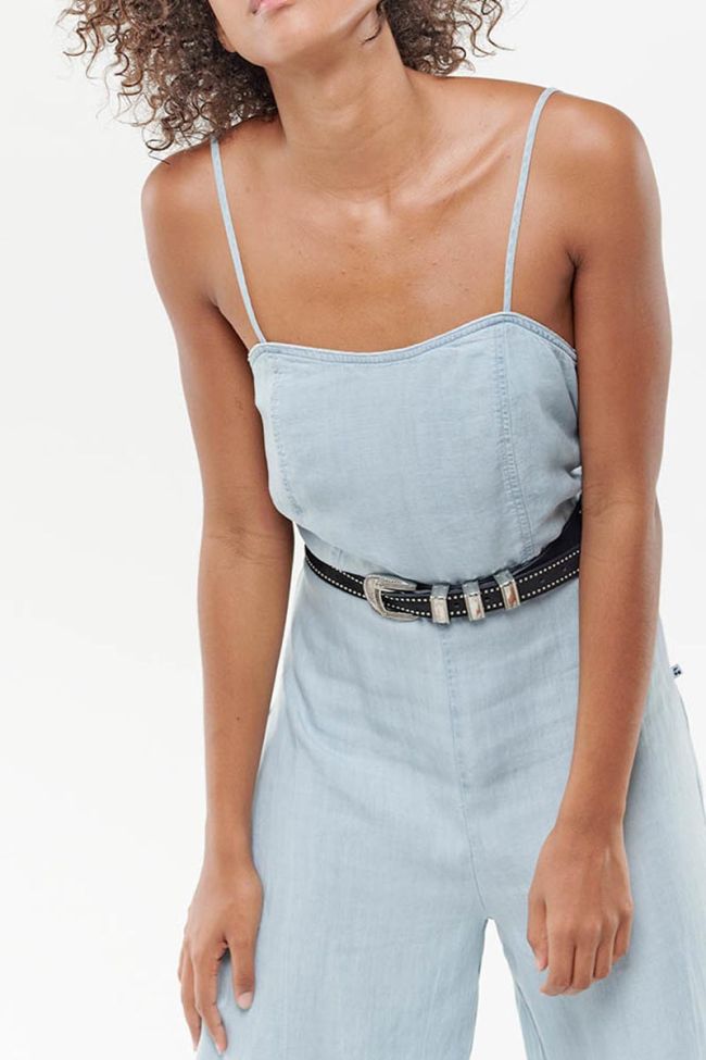 Piu blue denim jumpsuit