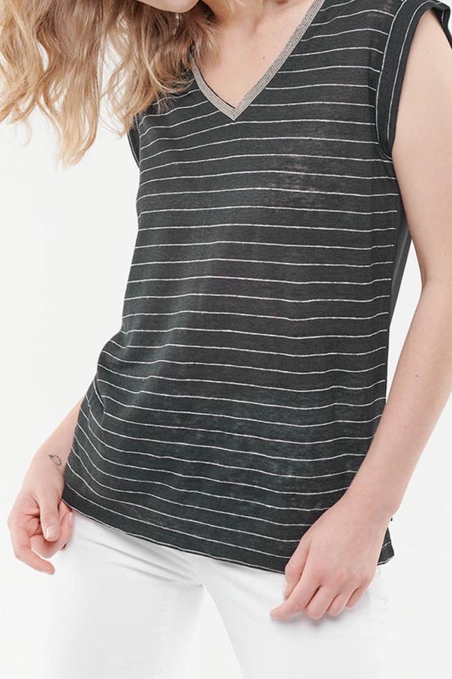 Linen Sergia black t-shirt