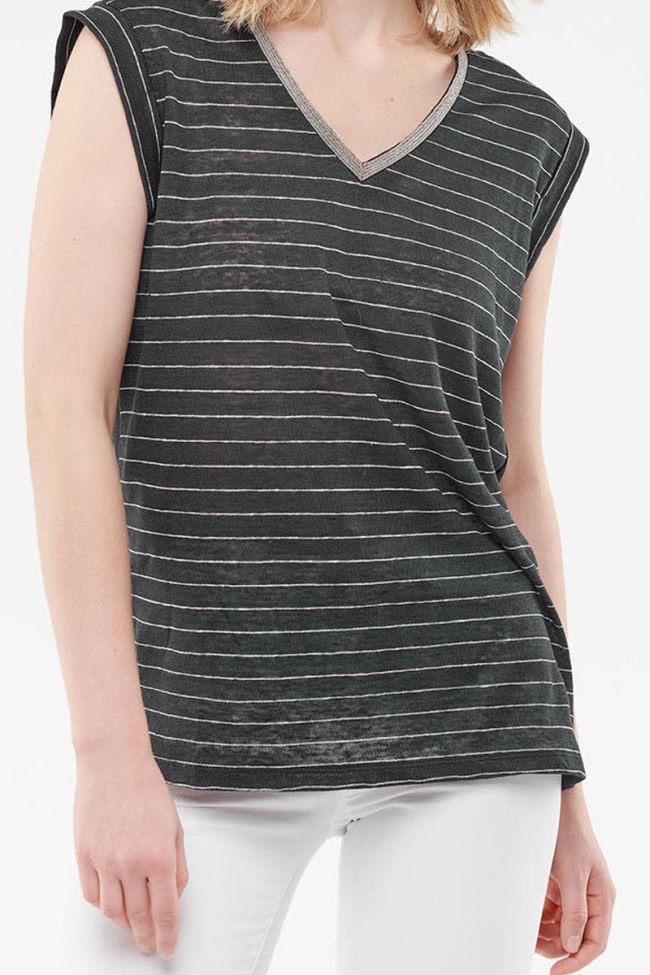 Linen Sergia black t-shirt