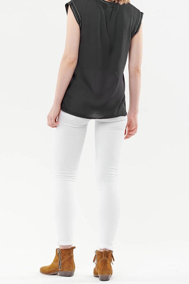 Linen Sergia black t-shirt