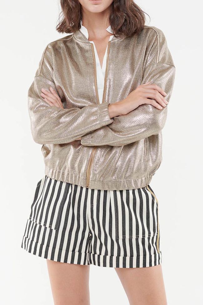 Vana golden bomber jacket