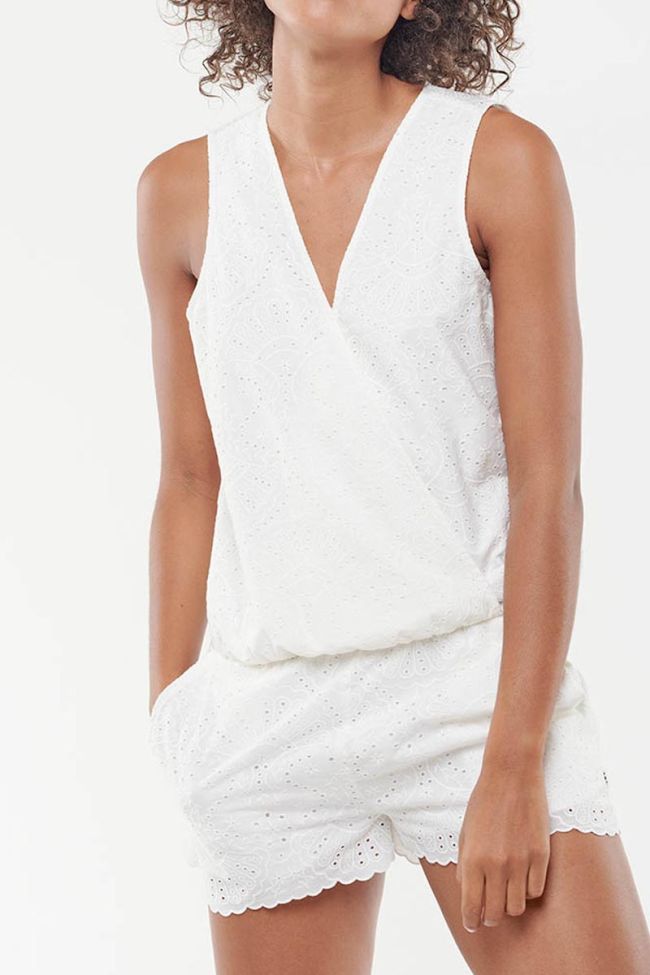 Yalina white playsuit